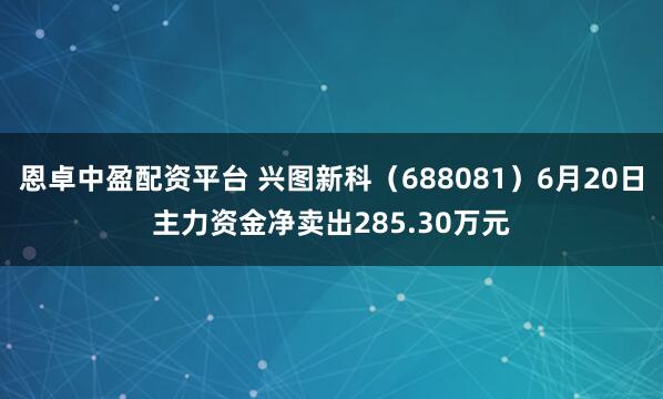 恩卓中盈配资平台 兴图新科（688081）6月20日主力资金净卖出285.30万元